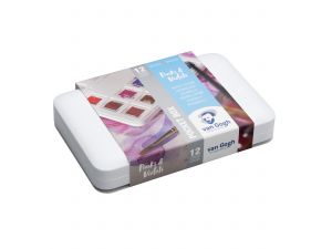 Talens Van Gogh Pinks & Violets Suluboya Seti 12 Renk - Fırça Hediyeli