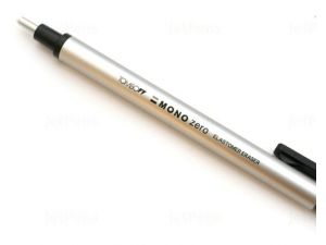 Tombow MONO Zero Kalem Silgi Yuvarlak Uç Gümüş 2,3 mm