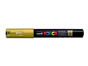 Uni Posca Marker Kalem PC-1M 0,7 mm Altın  
