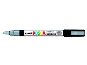 UNİ POSCA MARKER KALEM PC-3M 0,9MM-1,3MM GÜMÜŞ 