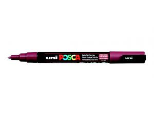 Uni Posca Marker Kalem PC-3M 0,9 mm -1,3 mm Şarap Kırmızısı  