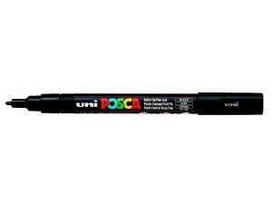 Uni Posca Marker Kalem PC-3M 0,9 mm -1,3 mm Siyah  
