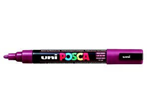 UNİ POSCA MARKER KALEM PC-5M 1,8MM-2,5MM ŞARAP KIRMIZI 