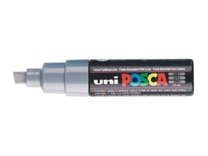 Uni Posca Marker Kalem Kesik Uç PC-8K 8 mm Gri