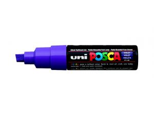 Uni Posca Marker Kalem Kesik Uç PC-8K 8 mm  Mor