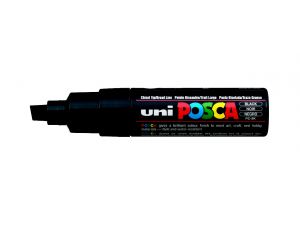 Uni Posca Marker Kalem Kesik Uç PC-8K 8 mm Siyah  