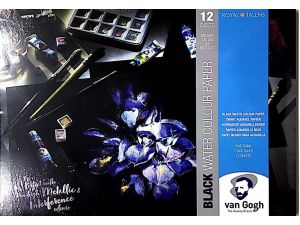 VAN GOGH SİYAH SULU BOYA BLOĞU 360G 12 YAPRAK A3