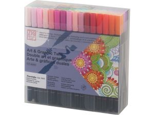 Zig Art Graphıc Twin 80 li Çift Uçlu Grafik Markör Kalem Seti
