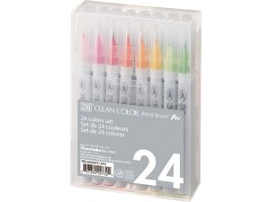 Zig Clean Color Real Brush Marker Fırça Uçlu Kalem 24 Renk 