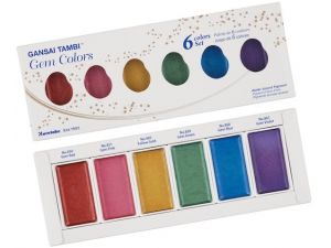 Zıg Suluboya Pıgment Gem Color  6 Renk (metalik)