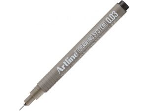 Artline Drawing System Teknik Çizim Kalemi  Siyah 0,03