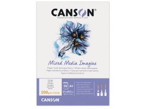 Canson Mix Media Imagine Çok Amaçlı Defter   200G/M 50 Sayfa A4 