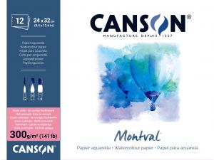 Canson Montval Sulu Boya Defteri 300gr 12 Sayfa 24X32 