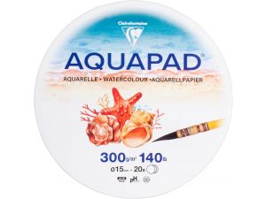 Clairefontaine Goldline Aquapad Yuvarlak 15cm cap 300gr 20yp Suluboya Bloğu 