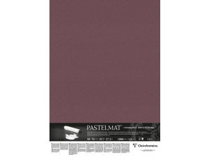 Clairefontaine Pastel Mat 50x70 360gr Burgundy 5 li 96167 