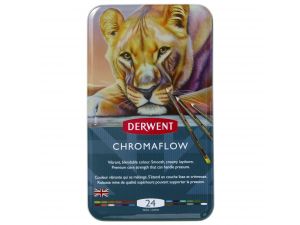 Derwent Chromaflow Kuruboya Kalem Seti 24 lü 