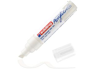 Edding Akrilik Kalem 5000 Yan Kesik  Beyaz 922