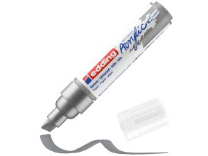 Edding Akrilik Kalem 5000 Yan Kesik Gümüş 923 