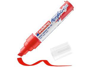 Edding Akrilik Kalem 5000 Yan Kesik TTraffic Red 902