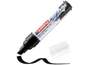 Edding Akrilik Kalem 5000 Yan Kesik Siyah 901