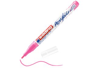 Edding Akrilik Kalem 5300 İnce Uç Fosforlu Pembe 069