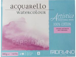 Fabriano Artistico Extra White Sulu Boya Bloğu Hot Pres 300g 31x41  20 Sayfa