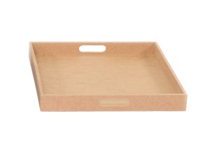 Ham Mdf Ahşap Tepsi TP82 40X40X5