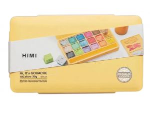 HIMI Jelly Cup Guaj Boya Seti 18 Renk - Metalik Seri (Sarı Kutu)