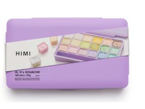 HIMI Jelly Cup Guaj Boya Seti 18 Renk - Pastel Seri (Mor Kutu) 