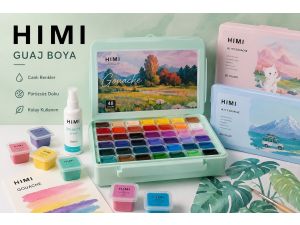 Himi Twin Cup Guaj Boya Seti 48 Renk - Yeşil Kutu + HIMI Sprey Nemlendirici – 100 ml