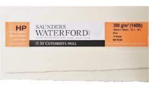 Saunders Waterford Sulu Boya Kağıdı Tabaka  300 gr Hot Press  56*76 10 lu