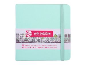 Talens Art Creation Eskiz Defteri Sert Kapak 140 gr 12X12 cm Fresh Mint 