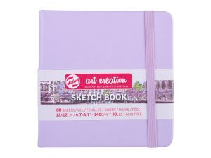Talens Art Creation Eskiz Defteri Sert Kapak 140 gr 12X12 cm Pastel Violet