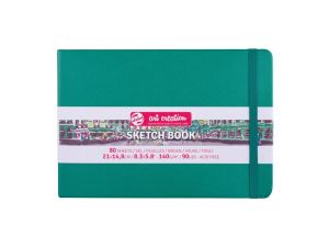 Talens Art Creation Eskiz Bloğu Sert Kapak 140 gr 21X14.8 cm  Forest Green