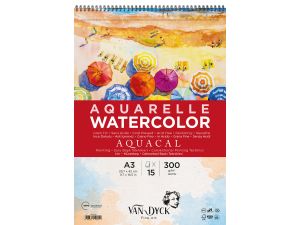 Van Dyck Aquarelle Watercolor Suluboya Resim Defteri A3  300Gr Cold Pres 15 Yp