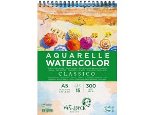 Van Dyck Aquarelle Watercolor Suluboya Resim Defteri A5 300Gr Cold Pres 15  Yp